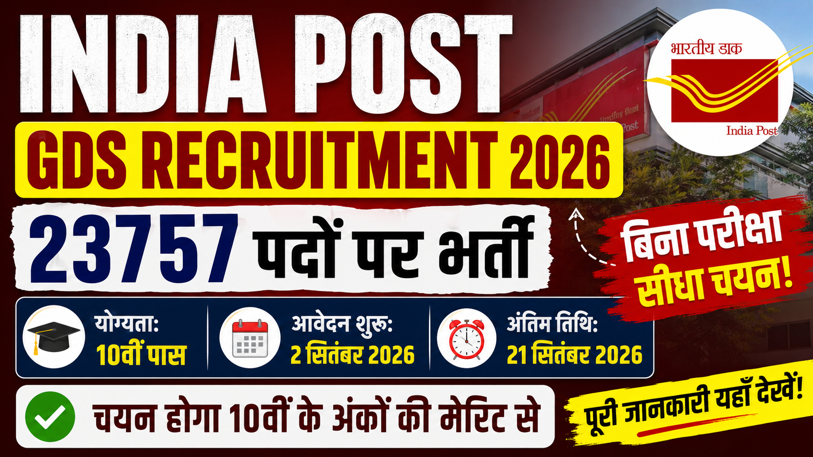 India Post GDS Recruitment 2026